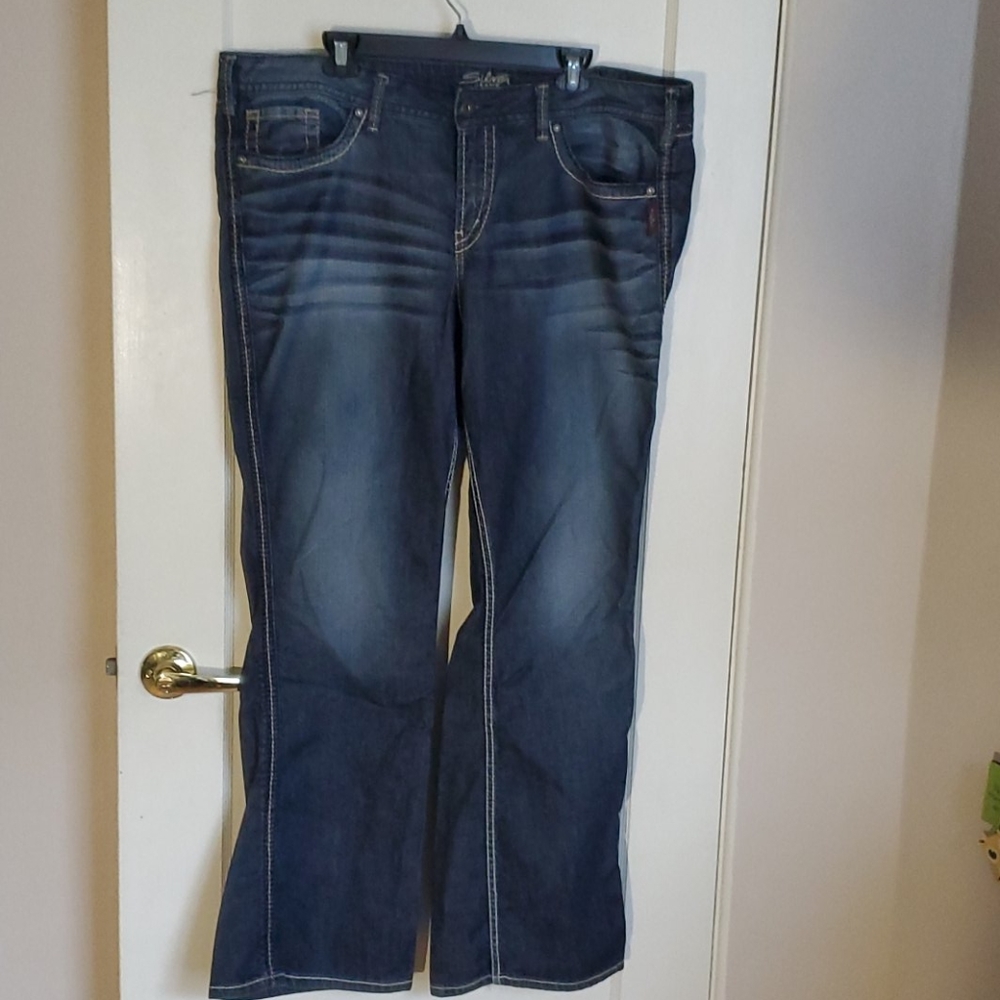 Silver twisted jeans